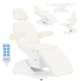 Elektrinis kosmetologinis gultas Belani, 3 el. motorai - baltas